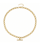 Rounded Chunky T Bar Necklace
