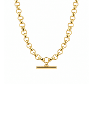 Rounded Chunky T Bar Necklace