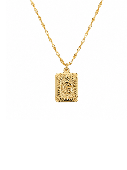 Vintage Initial Necklace