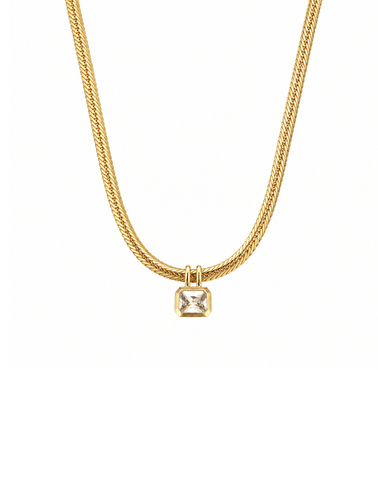 Bezel Square Pendant